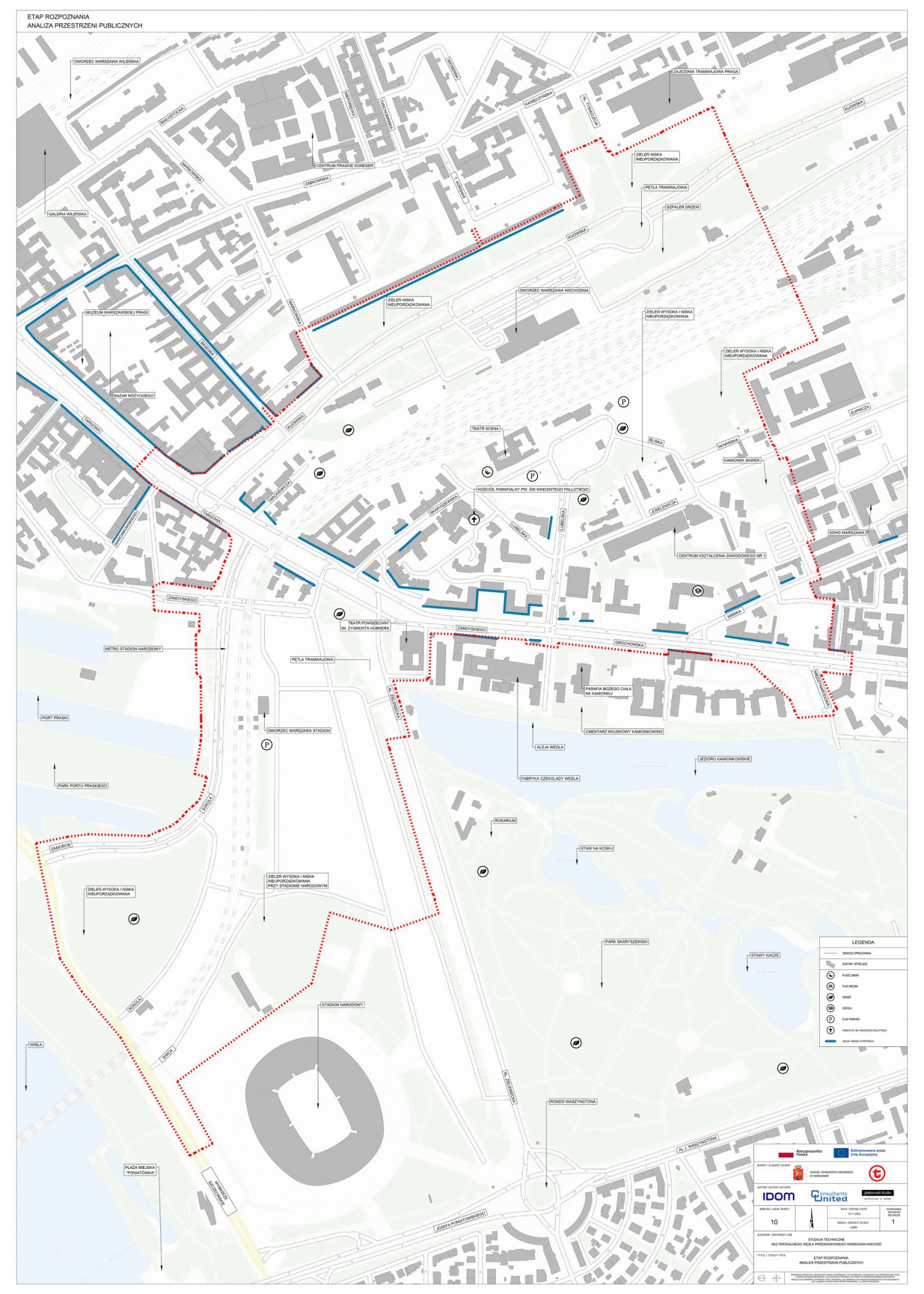 <div id="rejonyprzestrzeni" class="fg-caption-title">Obszar analiz w ramach projektu, na którym przedstawiono rejony przestrzeni publicznych</div> Obszar analiz w ramach projektu, na którym przedstawiono rejony przestrzeni publicznych