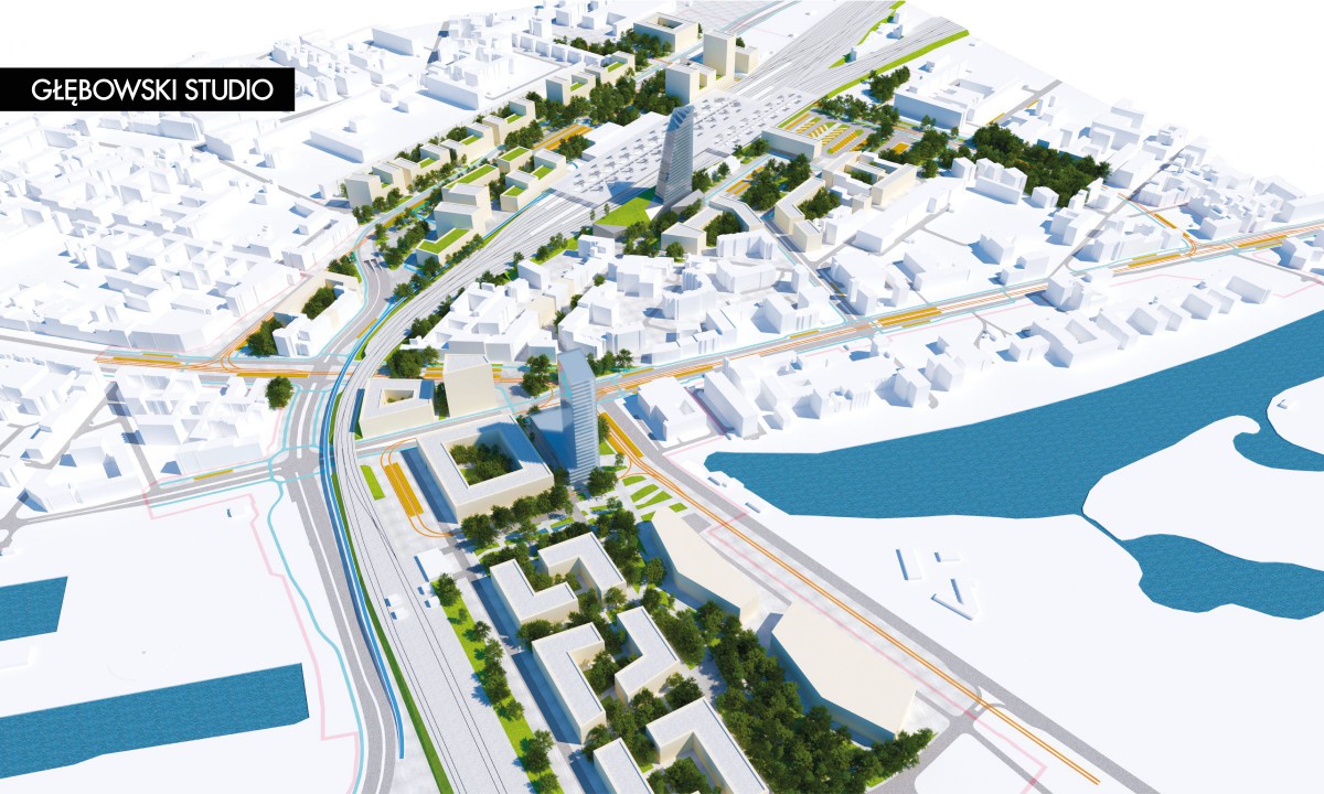 <div id="wsch22" class="fg-caption-title">Obszar koncepcji - widok w kierunku wschodnim, wariant W22</div> Obszar koncepcji - widok w kierunku wschodnim, wariant W22