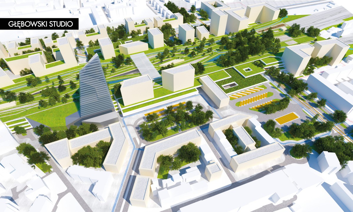 <div id="dwschpln32" class="fg-caption-title">Rejon Dworca Wschodniego - widok w kierunku północnym, wariant W32</div> Rejon Dworca Wschodniego - widok w kierunku północnym, wariant W32